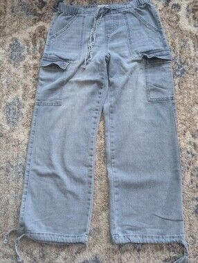 Vanilla Star Juniors Wide Leg Cargo Jeans